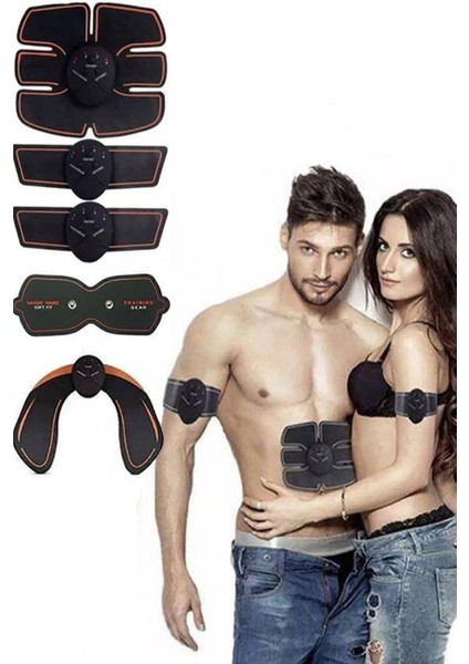 Tekno Trust Masaj Kemeri Sixpad Abs Vücut Geliştirici Elektronik Kemer Karın, Kol ve Bacak Kası 10 Parça Siyah fiyatları
