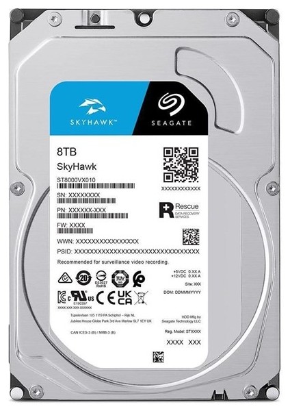 Skyhawk 8tb 5400RPM 256MB -ST8000VX010