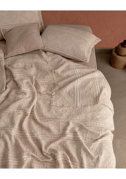 Ethnique King Size Yatak Örtüsü - Bej fiyatları