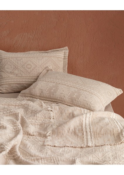 Ethnique King Size Yatak Örtüsü - Bej modelleri