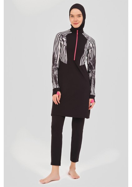 Flamingo Parmak Geçirmeli Tesettür Mayo fiyatları