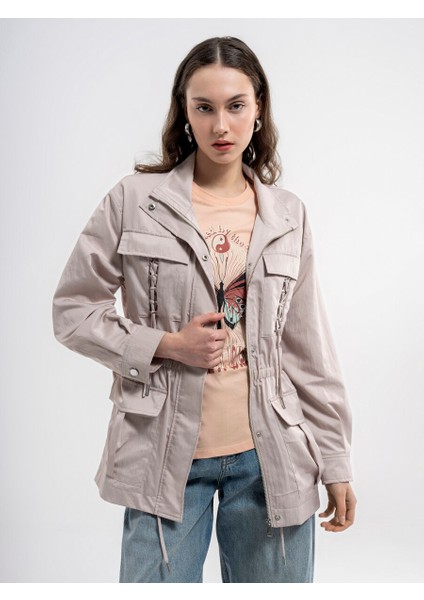 Loose Fit Kadın Yağmurluk