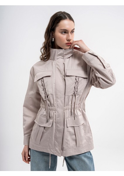 Loose Fit Kadın Yağmurluk