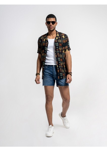 Straight Fit Erkek Şort