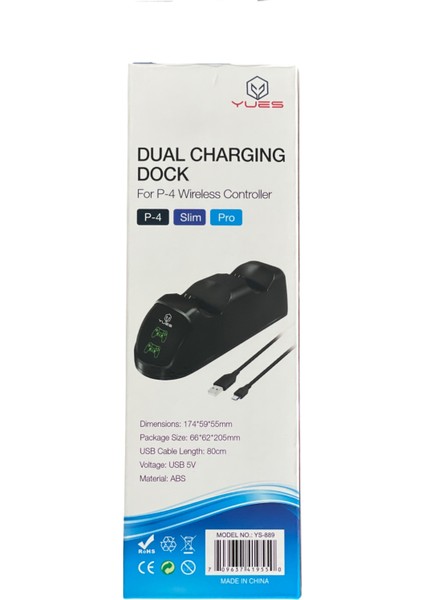 Playstation 4 Uyumlu Şarj Standı Ps4 Şarj Istasyonu Hızlı Şarj Göstergeli modelleri