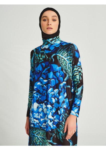 Üstü Desenli Rahat Tesettür Mayo fırsatları