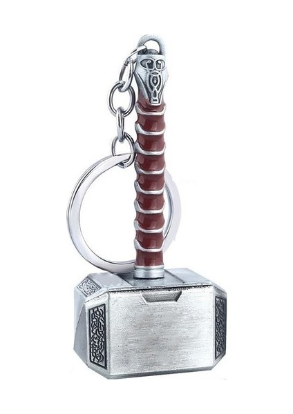 Avengers End Game Thor Mjolnir Çekiç Anahtarlık Çift Renkli