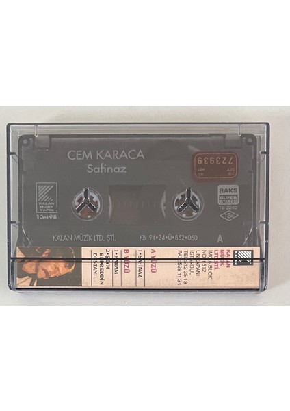 Cem Karaca – Edirdahan Safinaz Kaset (Orjinal Dönem Baskı)