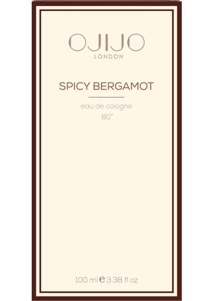 Spicy Bergamot Kolonya 100 ml - 80° Edc