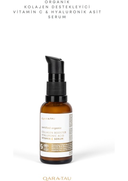 Organik Kolajen Destekleyici Vitamin C & Hyaluronik Asit Serum 30 ml