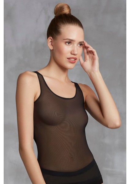 Kadın Askılı Transparan Atlet 9381