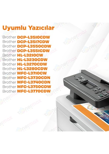 Brother DR273 / DR277 Muadil Drum Ünitesi Set / HL-L3210 / L3230 / L3270 / L3290 / MFC-L3710 / L3750 / L3770