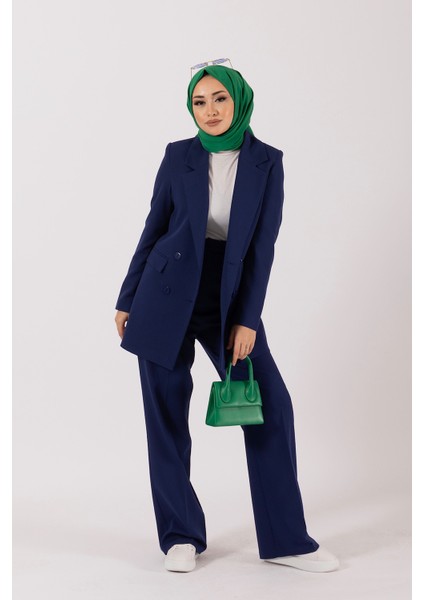 Dört Düğme Ceket Takım Lacivert modelleri