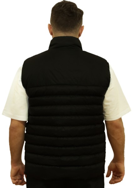 Siyah Dik Yaka Şişme Spor Yelek