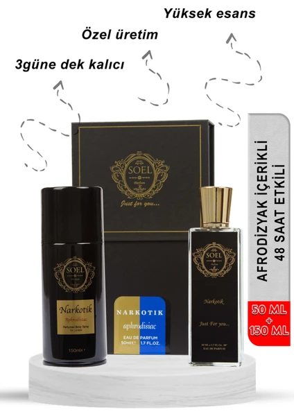 Soel Parfüm Narkotik Parfüm 50 ml Edp+ Narkotik Deodorant Seti