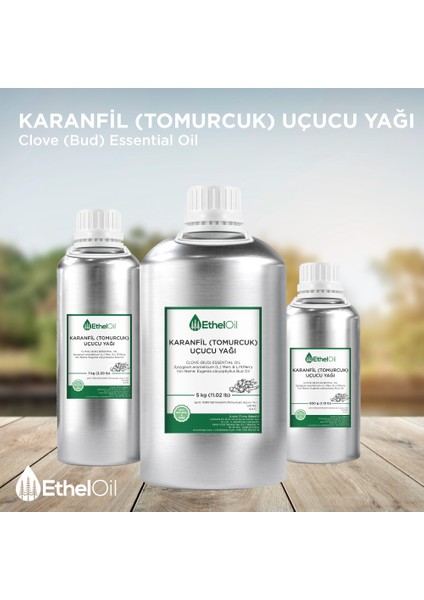 Karanfil (Tomurcuk) Uçucu Yağı - Etheloil - 1 KG - Saf ve Doğal Uçucu Yağ - Üretici Firma
