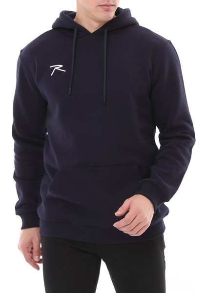 Erkek Kapüşonlu Sweatshirt Lepıdus Lacivert