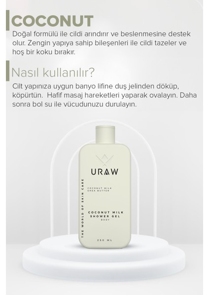 Coconut Duş Jeli ( Derinlemesine Arındırıcı ve Canlandırıcı Duş Jeli ) ( 250 ml ) fırsatları