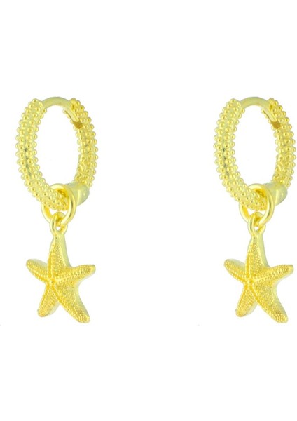 925 Ayar Gümüş Sallantılı Deniz Yıldızı Küpe