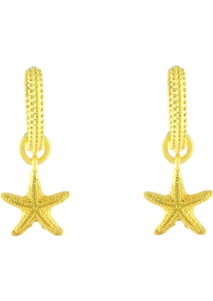 925 Ayar Gümüş Sallantılı Deniz Yıldızı Küpe fiyatları