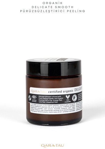 Organik Delicate Smooth Pürüzsüzleştirici Peeling 100 ml