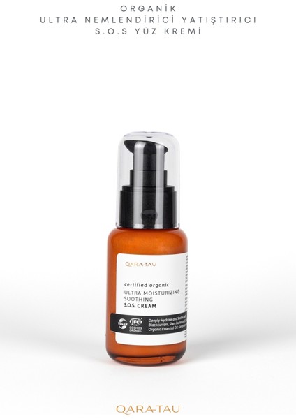 Organik Ultra Nemlendirici Yatıştırıcı S.o.s Yüz Kremi 50 ml