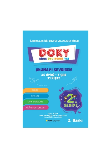 Hake Yayınları Ilkokullar Için Okuma ve Anlama Kitabı Doky (Dinle, Oku, Konuş, Yaz) 2. Seviye