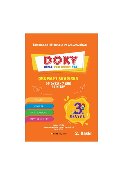 İlkokullar İçin Okuma ve Anlama Kitabı DOKY Dinle Oku Konuş Yaz 3. Seviye