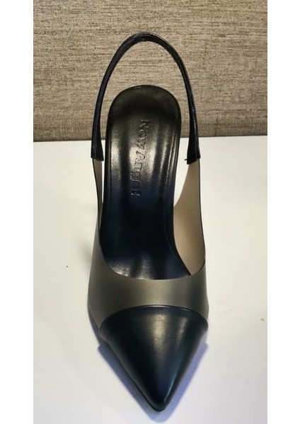 897 Kadın Topuklu Şeffaf Detaylı Arkası Açık Ayakkabı Siyah modelleri