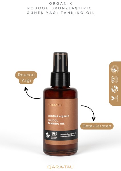 Organik Roucou Bronzlaştırıcı Güneş Yağı Tanning Oil 100 ml modelleri