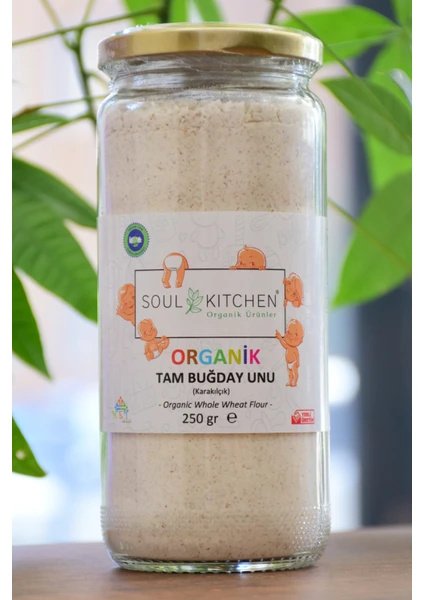 Soul Kitchen Organik Bebek Tam Buğday Unu 250 gr