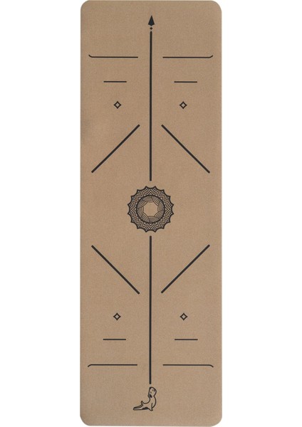 Nature Series 4 mm Mantar Doğal Kauçuk Kaydırmaz Yoga Matı