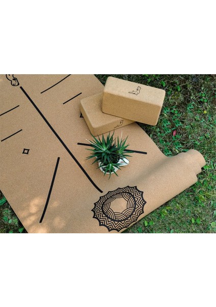 Nature Series 4 mm Mantar Doğal Kauçuk Kaydırmaz Yoga Matı