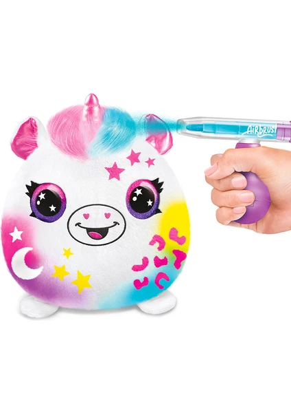 Airbrush Plush Sürpriz Squishy Paint Bucket Unicorn