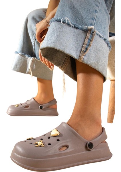 Rahat Taban Kadın Sandalet FÜME fırsatları