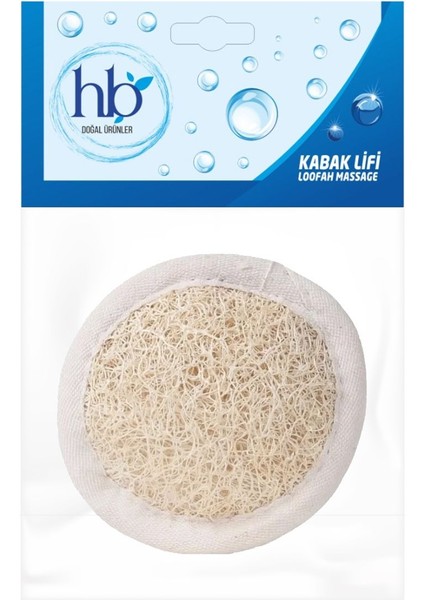 HB Organik Doğal Ürünler Kabak Lifi Banyo Yüz ve Vücut Kesesi (Peeling)