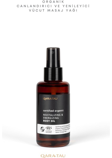 Organik Revitalizing Canlandırıcı ve Yenileyici Vücut Masaj Yağı 100 ml