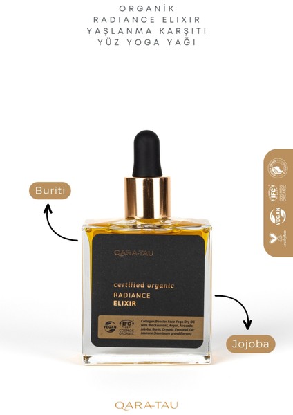 Organik Radiance Elixir Yaşlanma Karşıtı Yüz Yoga Yağı 50 ml