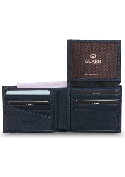 Lacivert Yatay Deri Erkek Cüzdanı - GRD2403XW22525 modelleri