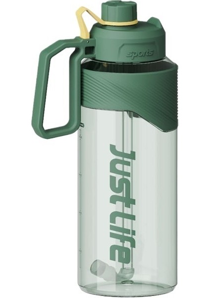 Uzay Kupası Büyük Kapasiteli Yüksek Kaliteli Plastik Bardak Açık Spor Spor Su Şişesi 1800 ml (Yurt Dışından)
