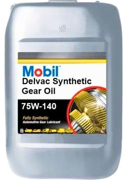 Delvac 1 Gear Oil 75W-140 Tam Sentetik Dişli Yağı - 20 Lt.