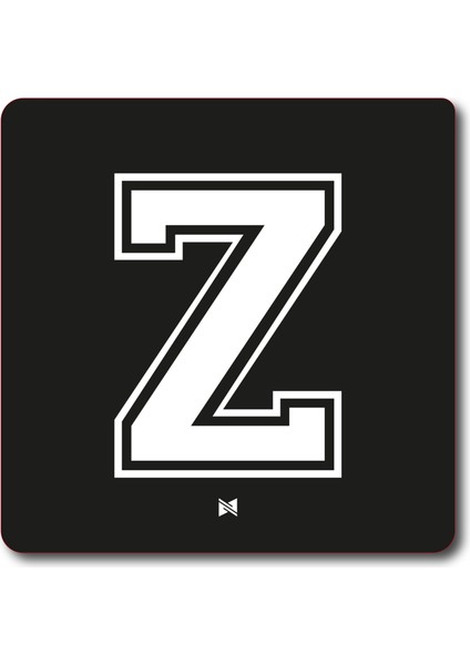 Z Harf - 10X10 cm Mıknatıslı Evrensel Tak Çıkar Dekoratif Aksesuar