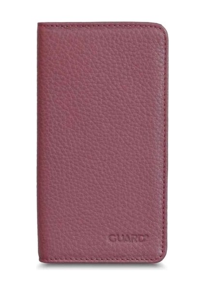 Telefon Girişli Bordo Siyah Deri Portföy Cüzdan - GRD2403XW22295