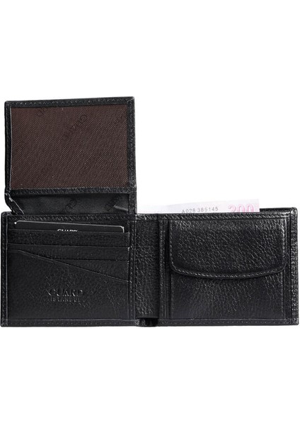 Bozuk Paralıklı Pisotlu Siyah Hakiki Deri Yatay Erkek Cüzdanı - GRD2403XW22560 modelleri