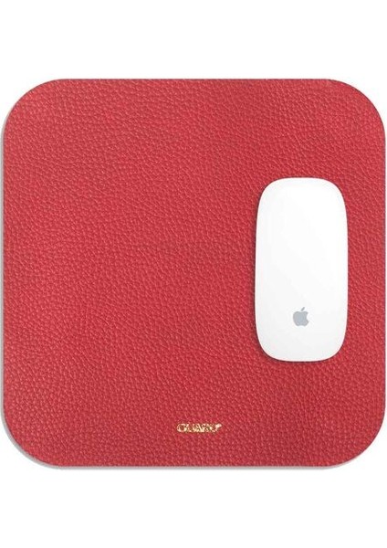 Kırmızı Deri Mouse Pad 30 x 27 cm - GRD2403XW22317