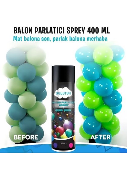 Parti Dükkanım Balon Parlatıcı Sprey 400 ml