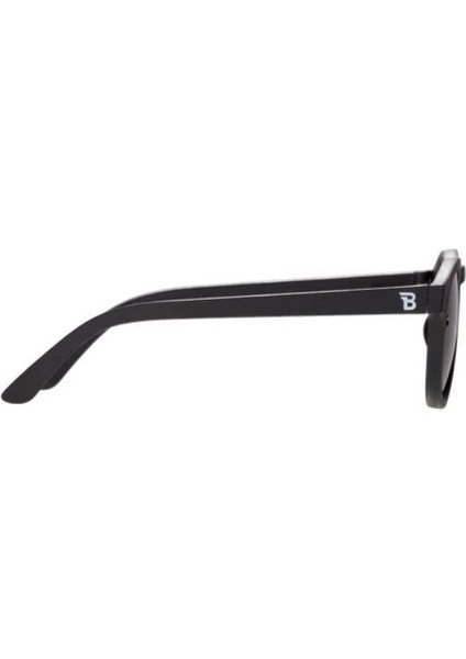 Smoke Polarize Lensli Keyhole Güneş Gözlüğü Jet Black 3-5 Yaş modelleri