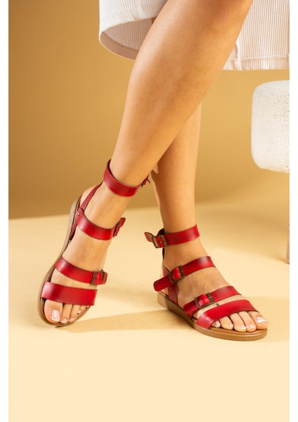 Ayarlanabilir Tokalı Rahat Kalıp Kadın Sandalet modelleri