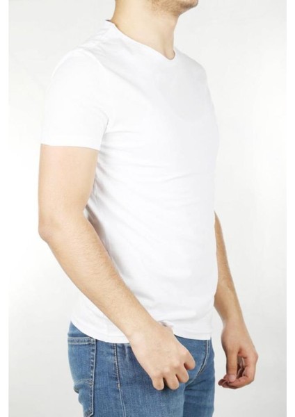 Erkek Bisiklet Yaka T-Shirt 4623 fiyatları