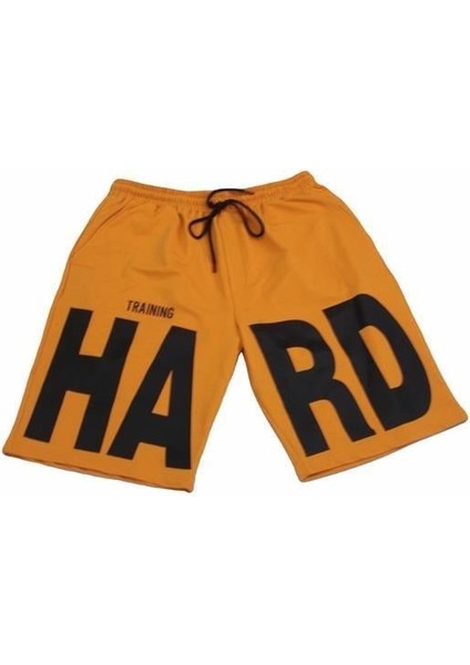 Erkek Büyük Beden Penye Şort Hard 24631 Hardal fırsatları